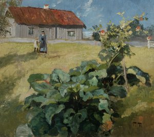 Femme et enfant, c.1892 - Fritz Thaulow