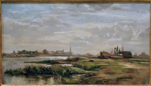Fritz Wucherer, Paysage fluvial - Fritz Wucherer