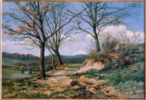 Paysage du Taunus avec blanchisseuses