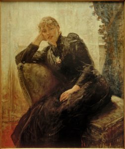 Portrait de dame (Portrait de Thérèse Karl) - Fritz von Uhde