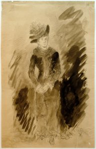 Jeune femme (Portrait de la fiancée Amalie Endres) - Fritz von Uhde