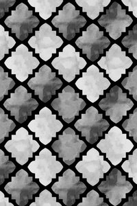 Motif en quadrilobe en nuances de gris