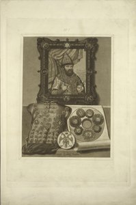 Armure en argent et sceau du tsar. Des antiquités de l