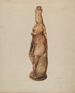 Bouteille de bitters de jeune fille indienne - G.A. Spangenberg