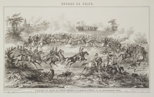 La bataille de Chang-Kia-Onang, avant Tong-Cheou, 18 septembre 1860, de La Guerre en Chine, 1862 - G.C. de Fortavion