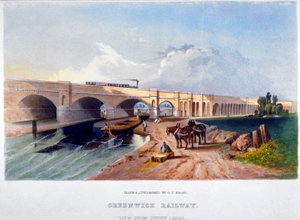 Chemin de fer de Greenwich, Deptford, Londres, 1836