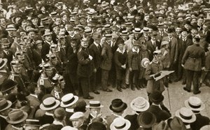 La proclamation de guerre du Kaiser lue à Berlin, Allemagne, 4 août 1914 - GPA