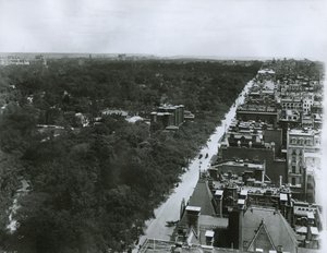 Cinquième Avenue, vue vers le nord depuis le toit du Metropolitan Club dans la 61e rue, New York, c.1904 - G.P. Hall und Sohn