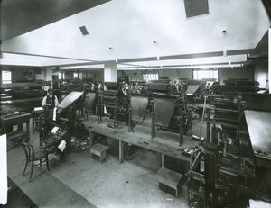 Salle de presse du New York Evening Post - G.P. Hall und Sohn