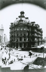 Ancien bureau de poste, Broadway et Park Row, New York, vers 1900 - G.P. Hall und Sohn