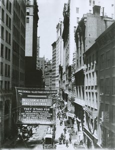 Bannière Taft et Sherman sur Maiden Lane, New York City, 1908 - G.P. Hall und Sohn