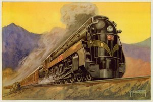 Chemin de fer national canadien, locomotive express aérodynamique n° 6400, 4-8-4 - G.P. Micklewright