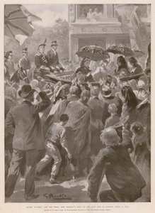 La reine Victoria et les pauvres : la reine visitant l