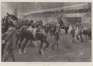 Le roi au salon des chevaux de trait à l