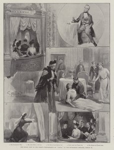 La visite royale à la représentation unique de Caste, au théâtre Haymarket, 18 mars - G.S. Amato
