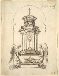 Conception pour une porte de tabernacle à exécuter en bronze