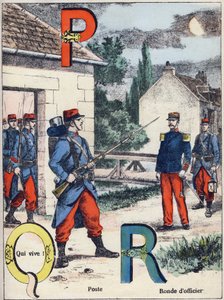 Lettres P Q et R : Poste, Qui vive ! et Ronde d