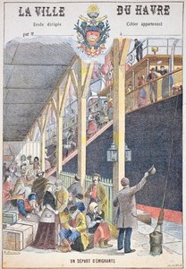 Le départ des émigrants du Havre, couverture d