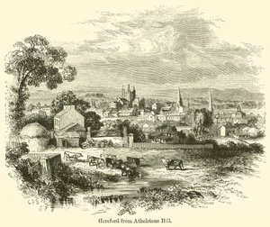 Hereford depuis Athelstane Hill - G. F. Sargent