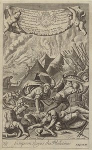 Samson tue les Philistins (gravure) - G Freman