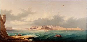 Valetta et le Grand Port depuis Ricasoli Point