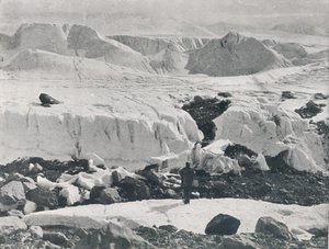 Glace crevassée à l