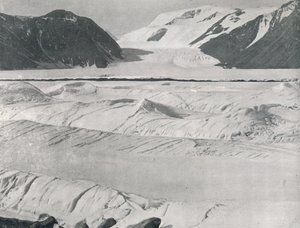 Glace crevassée à l