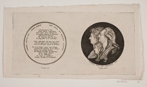 Médaillon avec portraits de Louis XVI, sa reine et son fils