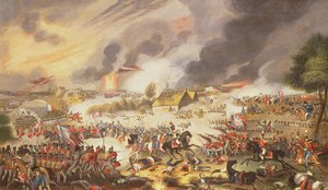 La bataille de Waterloo, 18 juin 1815, 1842 - G. Newton