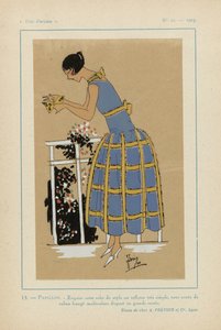 Très Parisien 1923 No 11: 13.- PAPILLON. - Exquise cette robe de style...
