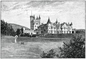 Château de Balmoral depuis le nord-ouest, Aberdeenshire, Écosse, 1900 - G. W. Wilson and Company