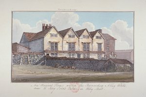 Abbaye de Saint-Sauveur, Bermondsey, Londres, 1825 - G Yates