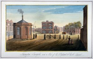 Newington Turnpike sur Newington Causeway, Southwark, Londres, 1825 - G Yates