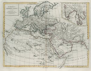 Monde connu des Anciens, gravure de G. Zuliani tirée du Tome IV du Nouvel Atlas publié à Venise en 1785 par Antonio Zatta, Collection Privée - G. Zuliani