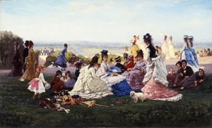 Dimanche à Bellevue - Gabriel Amable de Lafoulhouze
