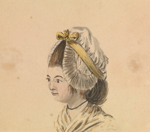 Tête de femme avec bonnet à volants, c.1774 - Gabriel Bray