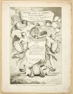 Figure (recto et verso), du Premier livre de figures d’Académies gravées en Partie par les Professeurs de l’Académie Royale - Gabriel Huquier