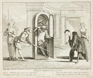 Plate from Livre de Scènes Comiques - Gabriel Huquier