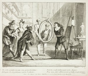Plate from Livre de Scènes Comiques - Gabriel Huquier
