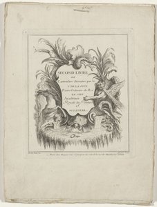 Page de titre Second livre de cartouches - Gabriel Huquier