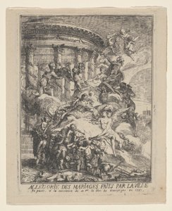 Allégorie des mariages faits par la ville de Paris à la naissance du duc de Bourgogne - Gabriel Jacques de Saint Aubin
