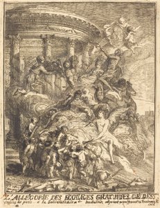 Allégorie des mariages faits par la ville de Paris à la naissance du Duc de Bourgogne - Gabriel Jacques de Saint Aubin
