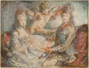 Louis XVI et Marie-Antoinette couronnés par l