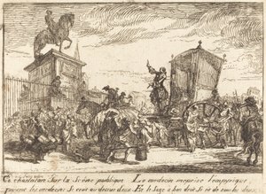 Le charlatan - Gabriel Jacques de Saint Aubin