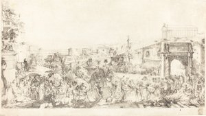 Triomphe de Pompée dans Rome - Gabriel Jacques de Saint Aubin