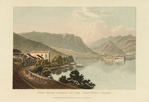 Vue de Stresa de la belle île Isola Bella, Lago Maggiore - Gabriel Ludwig Lory