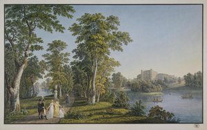 Vue du palais de Gatchina depuis le parc - Gabriel Ludwig Lory the Elder