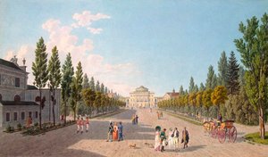 Vue du palais de Pavlovsk depuis le parc, 1808 - Gabriel Ludwig Lory the Elder
