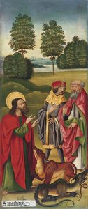 Le Miracle de Saint Matthieu domptant les dragons, 1478 - Gabriel Mälesskircher