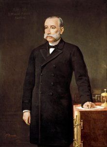 Portrait de Manuel ALONSO MARTINEZ (1827-1891), avocat et homme politique espagnol membre du Parti de l